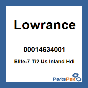 Lowrance 00014634001; Elite-7 Ti2 Us Inland Hdi
