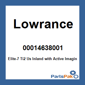 Lowrance 00014638001; Elite-7 Ti2 Us Inland with Active Imaging, GPS Chartplotter fish finder