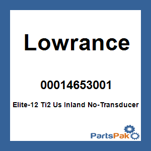 Lowrance 00014653001; Elite-12 Ti2 Us Inland No-Transducer