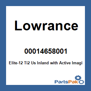 Lowrance 00014658001; Elite-12 Ti2 Us Inland with Active Imaging, GPS Chartplotter fish finder
