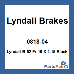 Lyndall Brakes 0818-04; Lyndall B-52 Fr 19 X 2.15 Black