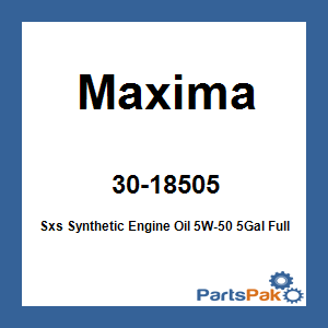 Maxima 30-18505; Sxs Synthetic Engine Oil 5W-50 5Gal
