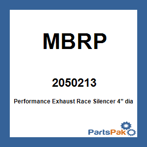 MBRP 2050213; Performance Exhaust Race Silencer