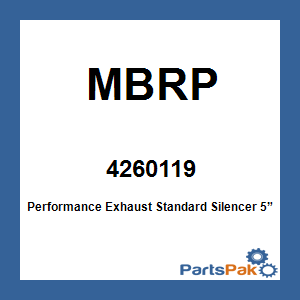 MBRP 4260119; Performance Exhaust Standard Silencer