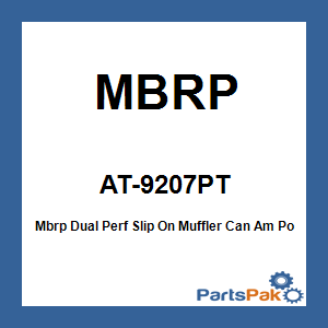 MBRP AT-9207PT; Mbrp Dual Perf Slip On Muffler Can Am
