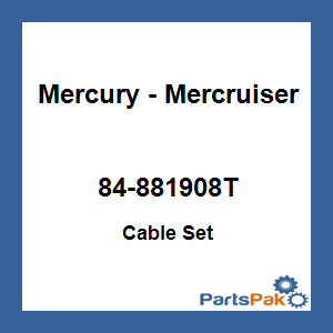 84-881908T MERCURY MARINE CABLE SET