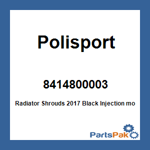 Polisport 8414800003; Radiator Shrouds 2017 Black