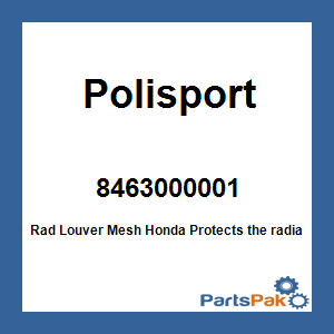 Polisport 8463000001; Rad Louver Mesh Fits Honda