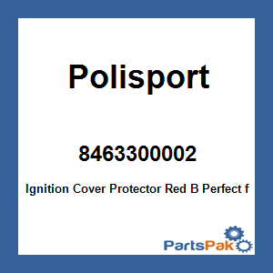 Polisport 8463300002; Ignition Cover Protector Red B