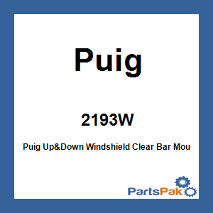 Puig 2193W; Puig Up&Down Windshield Clear Bar Mou