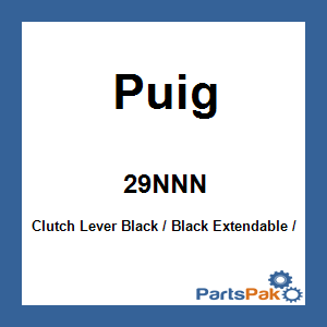 Puig 29NNN; Clutch Lever Black / Black Extendable / Foldable