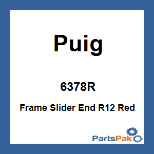 Puig 6378R; Frame Slider End R12 Red