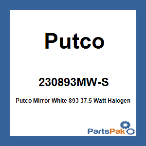 Putco 230893MW-S; Putco Mirror White 893 37.5 Watt Halogen Bulb