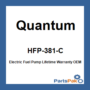 Quantum HFP-381-C; Electric Fuel Pump