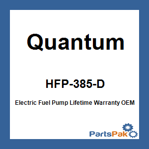 Quantum HFP-385-D; Electric Fuel Pump