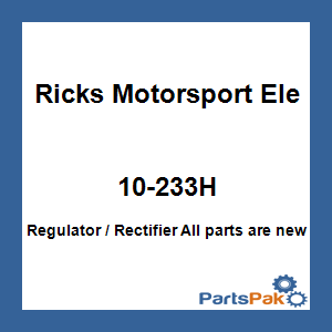 Ricks Motorsport Electrics 10-233H; Hot Shot Series Fits Suzuki Rectifier-Regulator