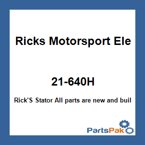 Ricks Motorsport Electrics 21-640H; New Hot Shot Series Fits Honda Stator