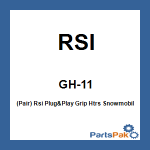 RSI GH-11; (Pair) Rsi Plug&Play Grip Htrs Snowmobile Std Length Fits Ski-Doo Fits SkiDoo 3-Wire