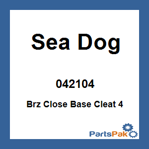 Sea Dog 042104; Brz Close Base Cleat 4