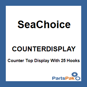 SeaChoice COUNTERDISPLAY; Counter Top Display With 25 Hooks