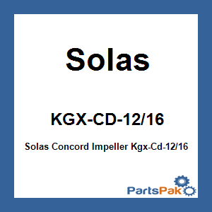 Solas KGX-CD-12/16; Solas Concord Impeller Kgx-Cd-12/16