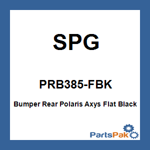SPG PRB385-FBK; Bumper Rear Fits Polaris Axys Flat Black