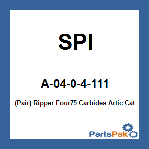 SPI A-04-0-4-111; (Pair) Ripper Four75 Carbides Artic Cat