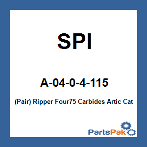 SPI A-04-0-4-115; (Pair) Ripper Four75 Carbides Artic Cat