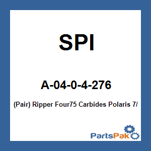 SPI A-04-0-4-276; (Pair) Ripper Four75 Carbides Fits Polaris