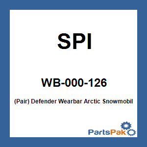 SPI WB-000-126; (Pair) Defender Wearbar Arctic Snowmobile