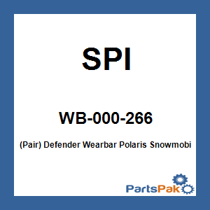 SPI WB-000-266; (Pair) Defender Wearbar Fits Polaris Snowmobile