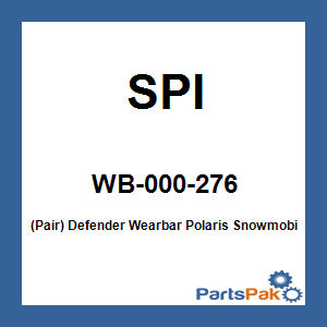 SPI WB-000-276; (Pair) Defender Wearbar Fits Polaris Snowmobile