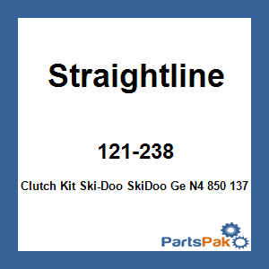 Straightline 121-238; Clutch Kit Fits Ski-Doo Fits SkiDoo Ge N4 850 137 0-3000 Ft Snowmobile