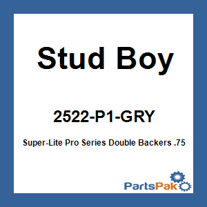 Stud Boy 2522-P1-GRY; Super-Lite Pro Series Double Backers .75-inch 24-Pack Grey