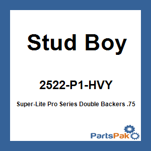 Stud Boy 2522-P1-HVY; Super-Lite Pro Series Double Backers .75-inch 24-Pack Hi-Vis Yell