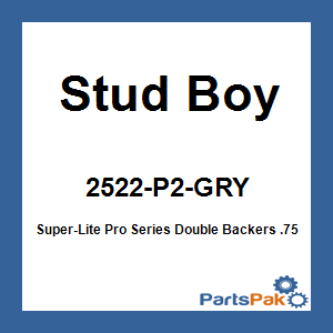 Stud Boy 2522-P2-GRY; Super-Lite Pro Series Double Backers .75-inch 48-Pack Grey