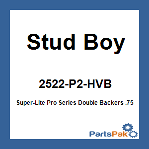 Stud Boy 2522-P2-HVB; Super-Lite Pro Series Double Backers .75-inch 48-Pack Hi-Vis Blue