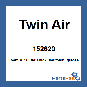 Twin Air 152620; Foam Air Filter