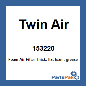 Twin Air 153220; Foam Air Filter