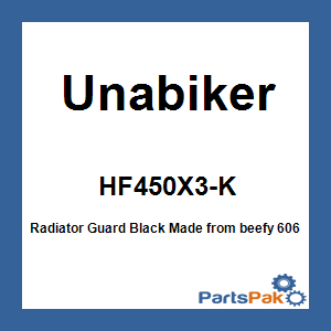 Unabiker HF450X3-K; Radiator Guard Black