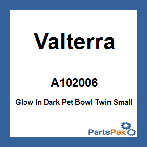 Valterra A102006; Glow In Dark Pet Bowl Twin Small
