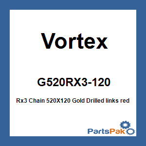 Vortex G520RX3-120; Rx3 Chain 520X120 Gold