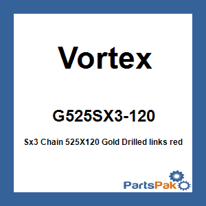 Vortex G525SX3-120; Sx3 Chain 525X120 Gold