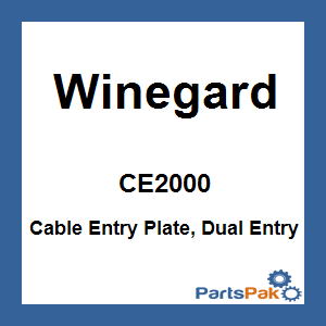 Winegard CE2000; Cable Entry Plate, Dual Entry