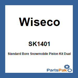 Wiseco SK1401; Standard Bore Snowmobile Piston Kit Dual Ring; Fits Ski-Doo 800 PTEK 08-11' (2461M 3268KD)