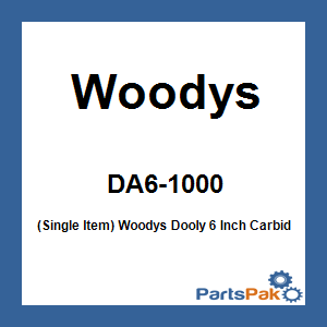 Woodys DA6-1000; (Single Item) Woodys Dooly 6 Inch Carbide Artic Cat