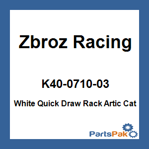 Zbroz Racing K40-0710-03; White Quick Draw Rack Artic Cat