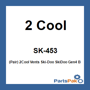 2 Cool SK-453; (Pair) 2Cool Vents Fits Ski-Doo Fits SkiDoo Gen4 Back Side Panel
