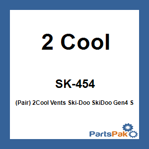 2 Cool SK-454; (Pair) 2Cool Vents Fits Ski-Doo Fits SkiDoo Gen4 Side Knee Panel