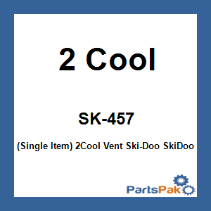 2 Cool SK-457; (Single Item) 2Cool Vent Fits Ski-Doo Fits SkiDoo Gen4 Intake Vent